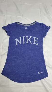 Nike Women's The Athletic Dept. Heathered Purple Graphic T-Shirt